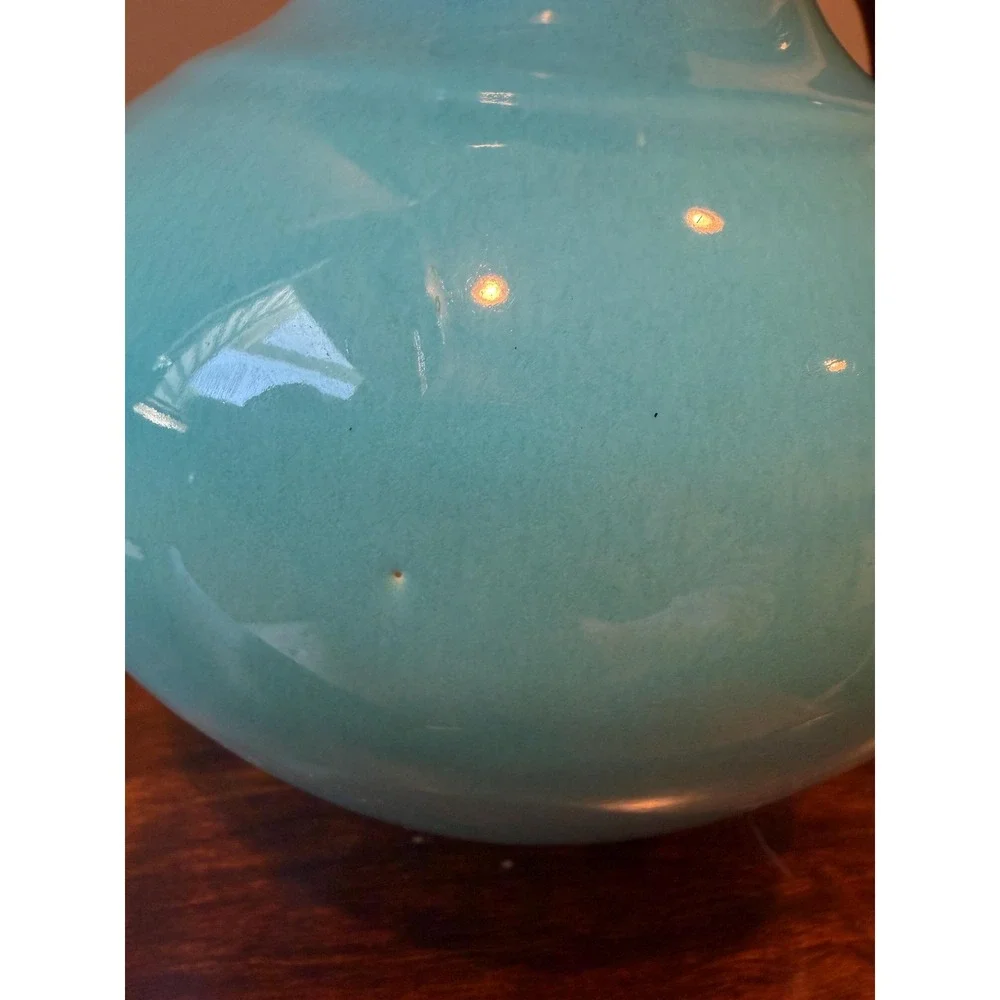 Vintage Gladding McBean El Patio Glacial Blue Drip Glaze Coffee Carafe